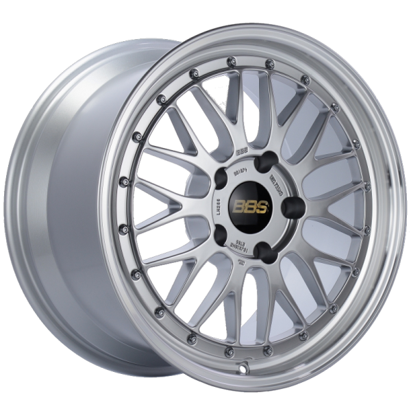 BBS LM 18x10 5x130 ET65 CB71.6 Diamond Silver Center Diamond Cut Lip Wheel For Sale