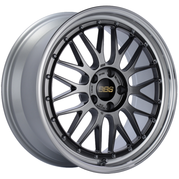 BBS LM 19x8.5 5x112 ET48 Diamond Black Center Diamond Cut Lip Wheel -82mm PFS Clip Required on Sale