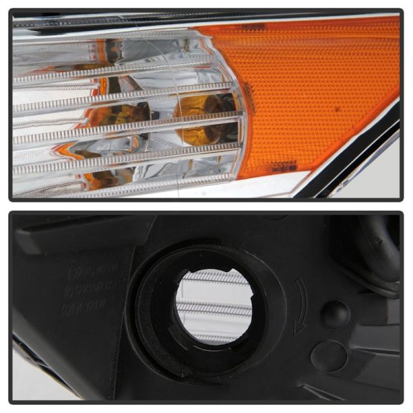 xTune 09-14 Acura TSX Projector Headlights - Light Bar DRL - Chrome (PRO-JH-ATSX09-LB-C) Hot on Sale - Image 3