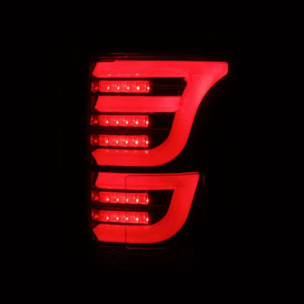 AlphaRex 15-20 Ford F-150 Luxx LED Tail Lights (Pair) Black Red (Not For Blind Spot Sensor Models) For Cheap - Image 4