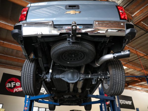 aFe Apollo GT Series 4in 409SS Cat Back Exh System w Blk Tip 14-18 GM Silverado Sierra 1500 V8-6.2L Discount - Image 4