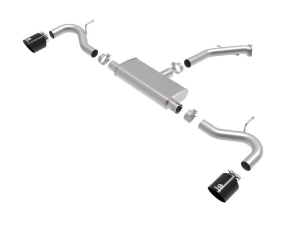 aFe Takeda Series 2.5in 409 SS Axle-Back Exhaust 18-20 Hyundai Elantra GT L4-1.6L(t) w  Black Tips Discount - Image 3