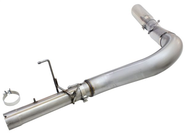 aFe MACHForce XP Exhaust Large Bore 5in DPF-Back SS 13-15 Dodge Trucks L6-6.7L (td) *Polish Tip Online Hot Sale - Image 2