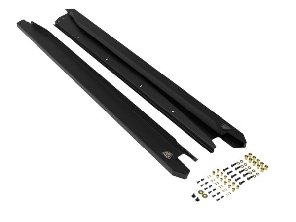 aFe POWER 20-23 Subaru Outback H4 2.4L (t)   H4 2.5L Terra Guard Trail Steps - Black Hot on Sale
