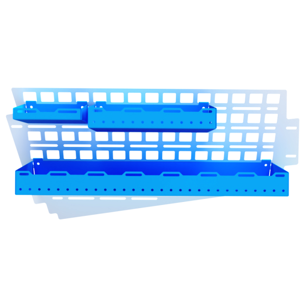 TESLA Cybertruck 24+ Modular Utility Roof Rack - Stainless Steel, Gloss Bright Blue - SMALL TRAY For Discount - Image 3