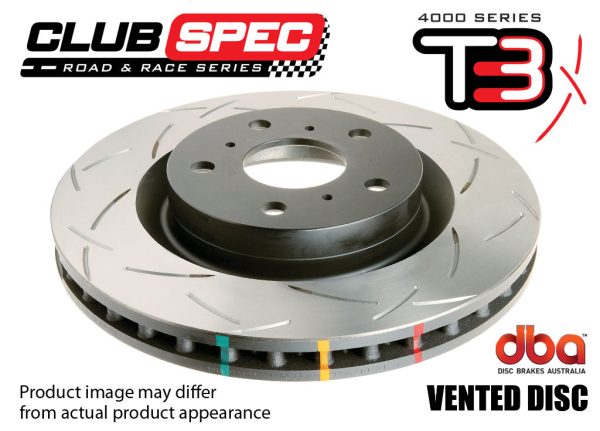 DBA 2012+ Tesla Model S Front Slotted 4000 Series Rotor Set For Discount - Image 3
