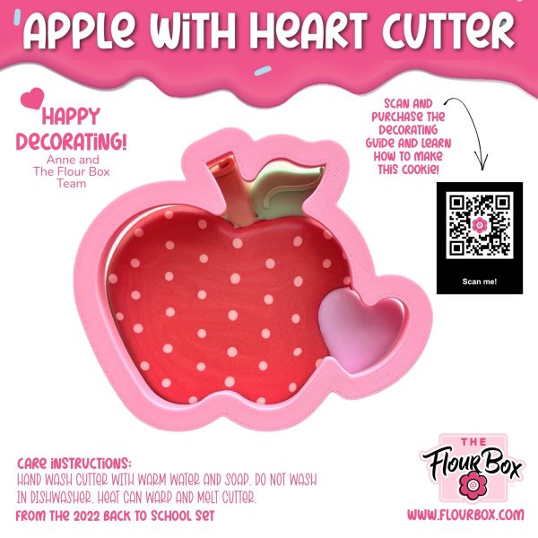 Apple with Heart Cookie Cutter Online - Image 2