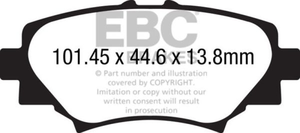EBC 14+ Mazda 3 2.0 (Japan Build) Greenstuff Rear Brake Pads Sale - Image 4