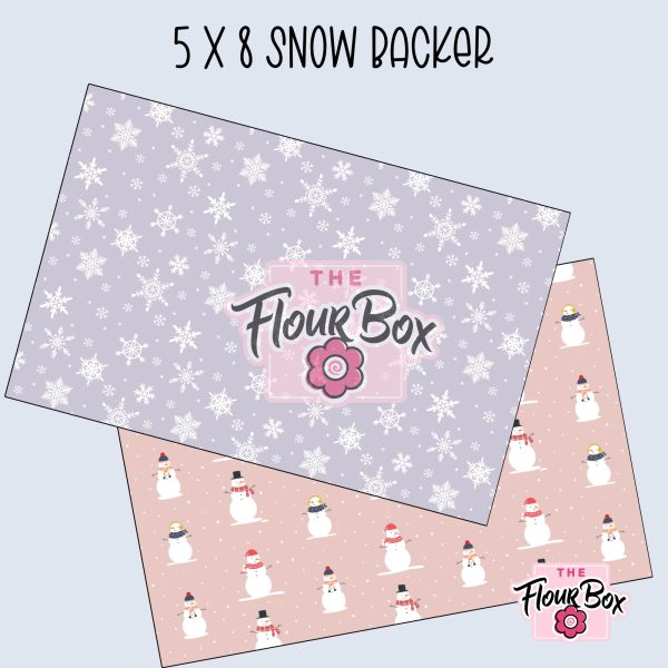 Snow Cookie BOX Backer - 5  x 8  Rectangle - 25 BACKERS Online now