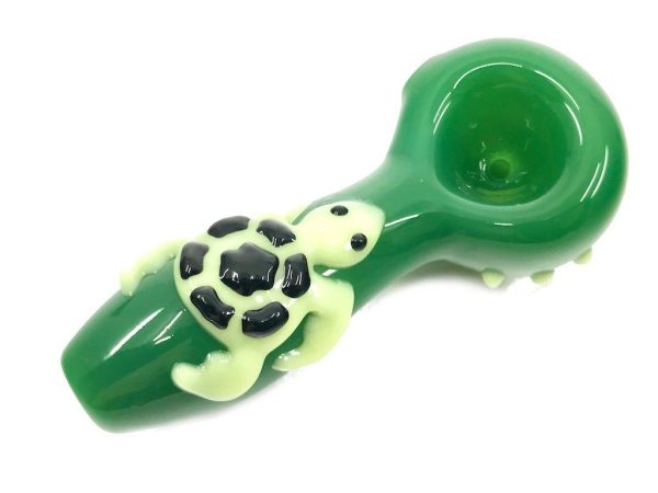 Glow in the Dark Turtle Pipe For Cheap - Image 2