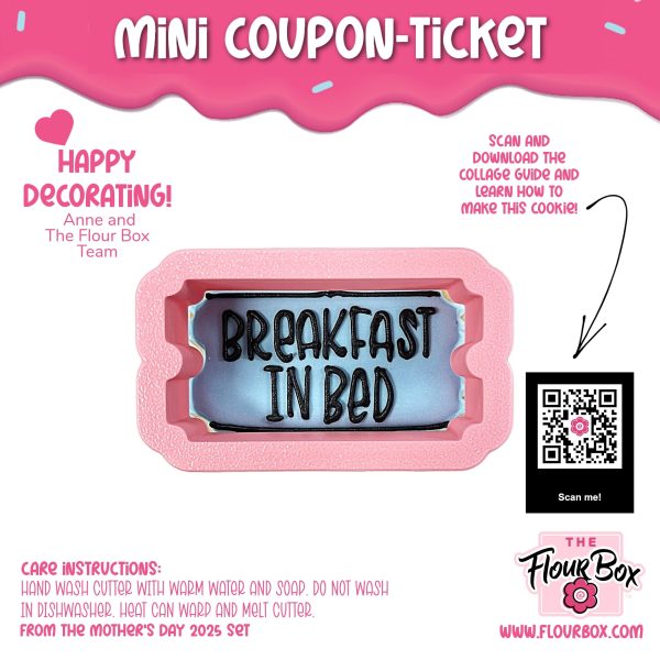 Mini Coupon Ticket Cookie Cutter Sale - Image 3
