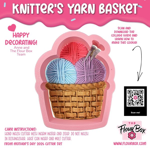 Knitter s Yarn Basket Cookie Cutter Cheap - Image 4