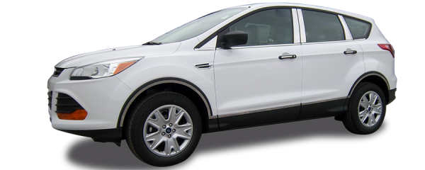 QAA Chrome License Plate Bezels For 2013-2016 Ford Escape - 4-door SUV Discount - Image 2