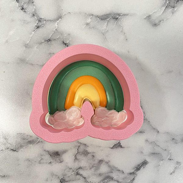 Mini Classic Rainbow with Clouds Cookie Cutter Cheap - Image 3