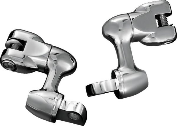 Kuryakyn 2in Adjustable Lockable Offsets With Male Mount Adapter Chrome Online now