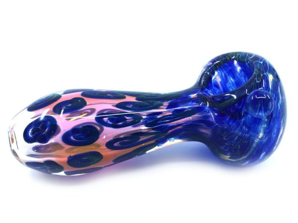 Blue Frit Glass Pipe Sale - Image 4