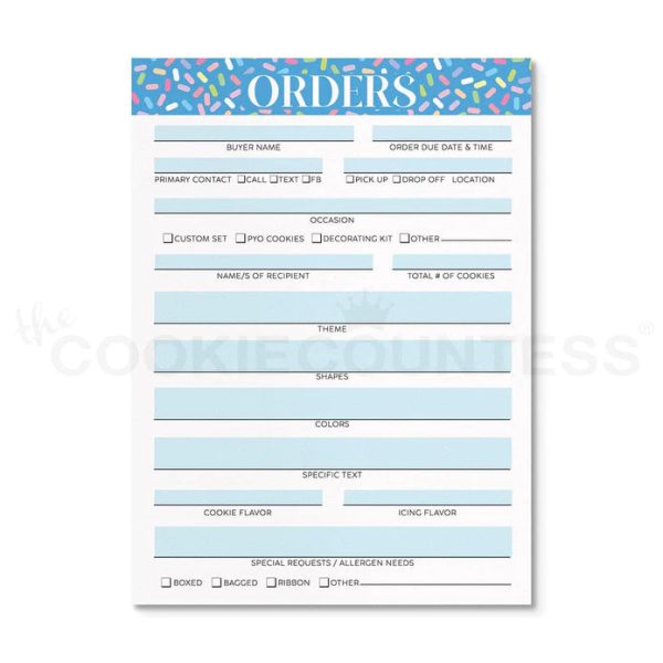 Cookie Order Form Notepad For Cheap