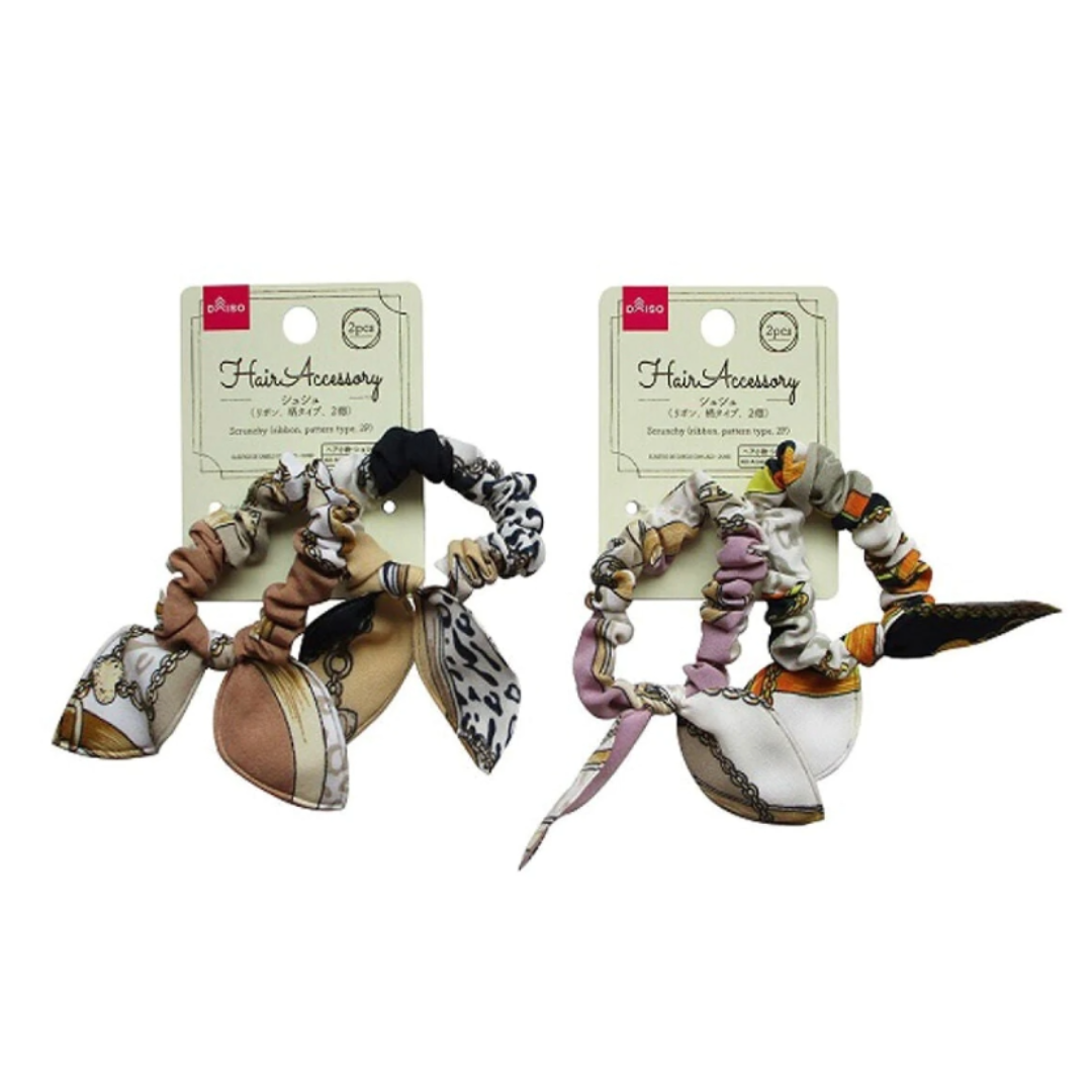 SCRUCHY RIBBON PATTERN TYPE 2P Fashion