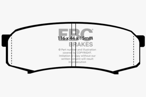EBC 10+ Lexus GX460 4.6 Greenstuff Rear Brake Pads Online
