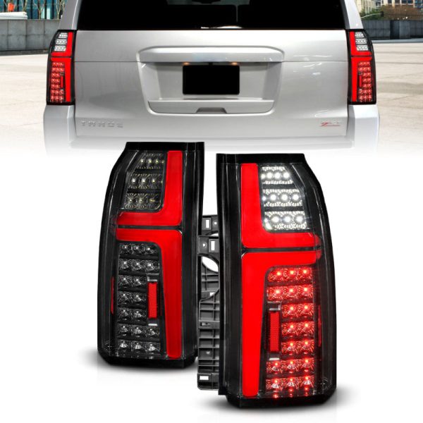 ANZO 311467 FITS 15-20 Chevrolet Tahoe Sequential LED Tube Taillights Black Online Hot Sale