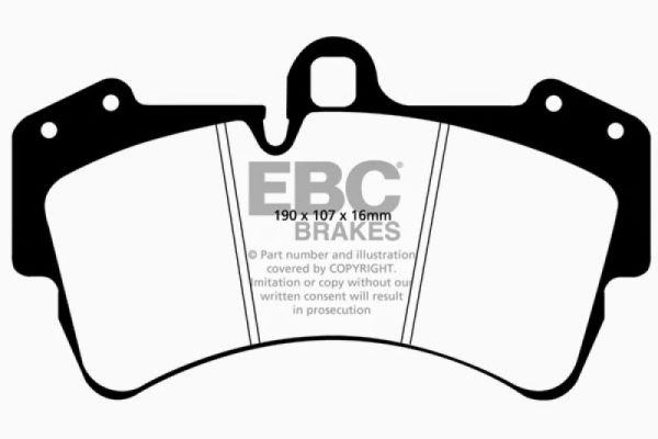 EBC 03-07 Porsche Cayenne 4.5 (350mm Rotors) Redstuff Front Brake Pads For Sale