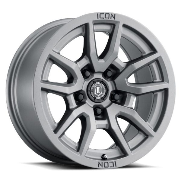 ICON 2617855557TT - Vector 5 17x8.5 5x150 25mm Offset 5.75in BS 110.1mm Bore Titanium Wheel For Cheap